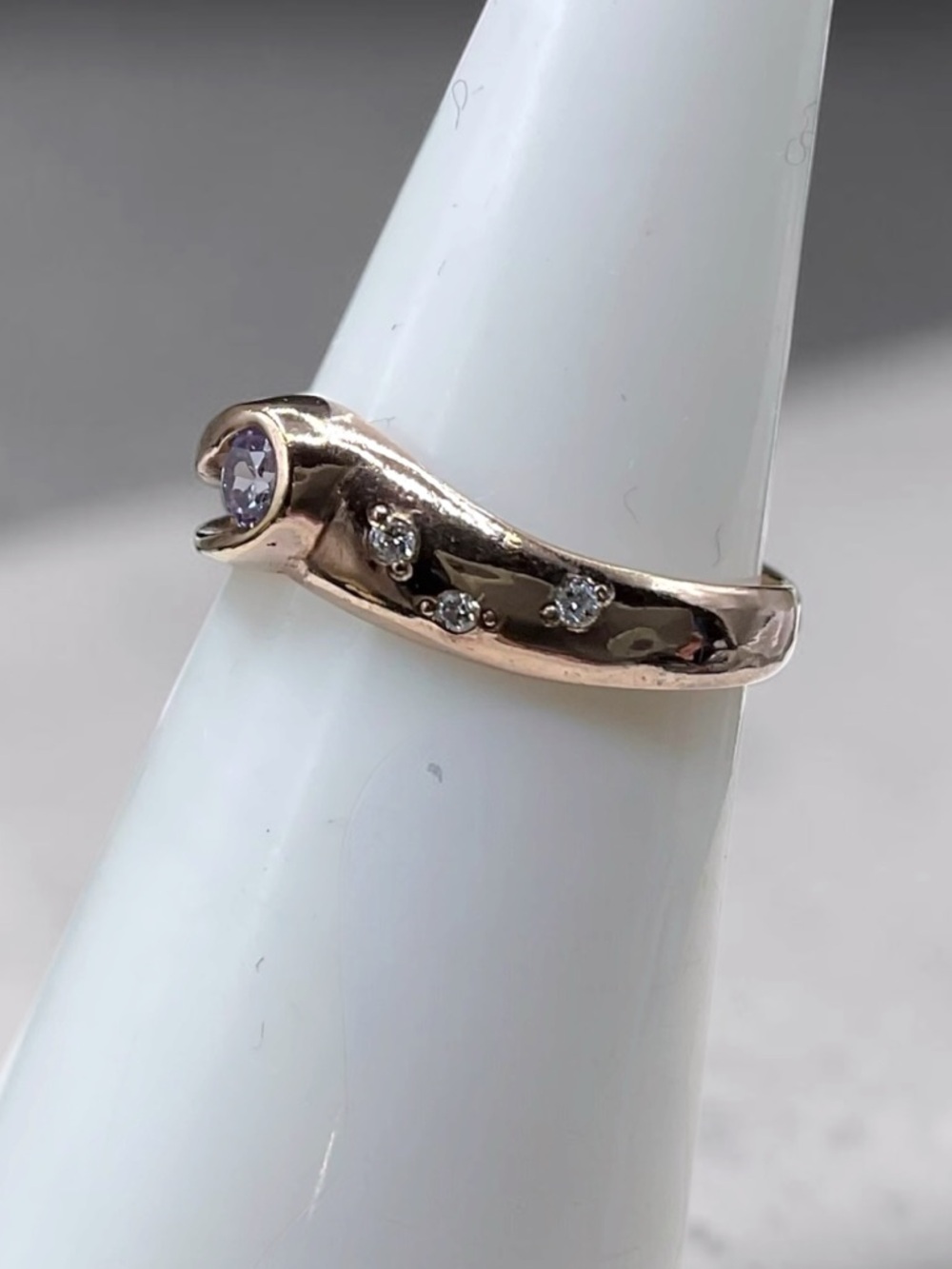 🌺Vintage Ukrainian Rose Gold/925 Ring - Picture 5 of 11